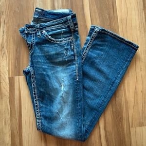 Silver Jean Co. Aiko Distressed